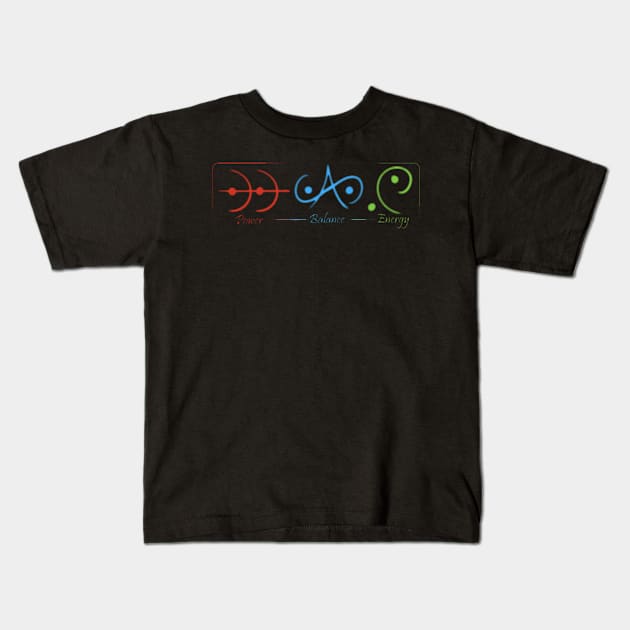 Symbols of the day Kids T-Shirt by Mati Digital Art